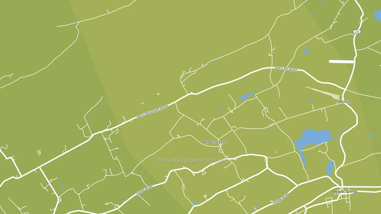 Middle Creek, PA block-group voter-turnout map
