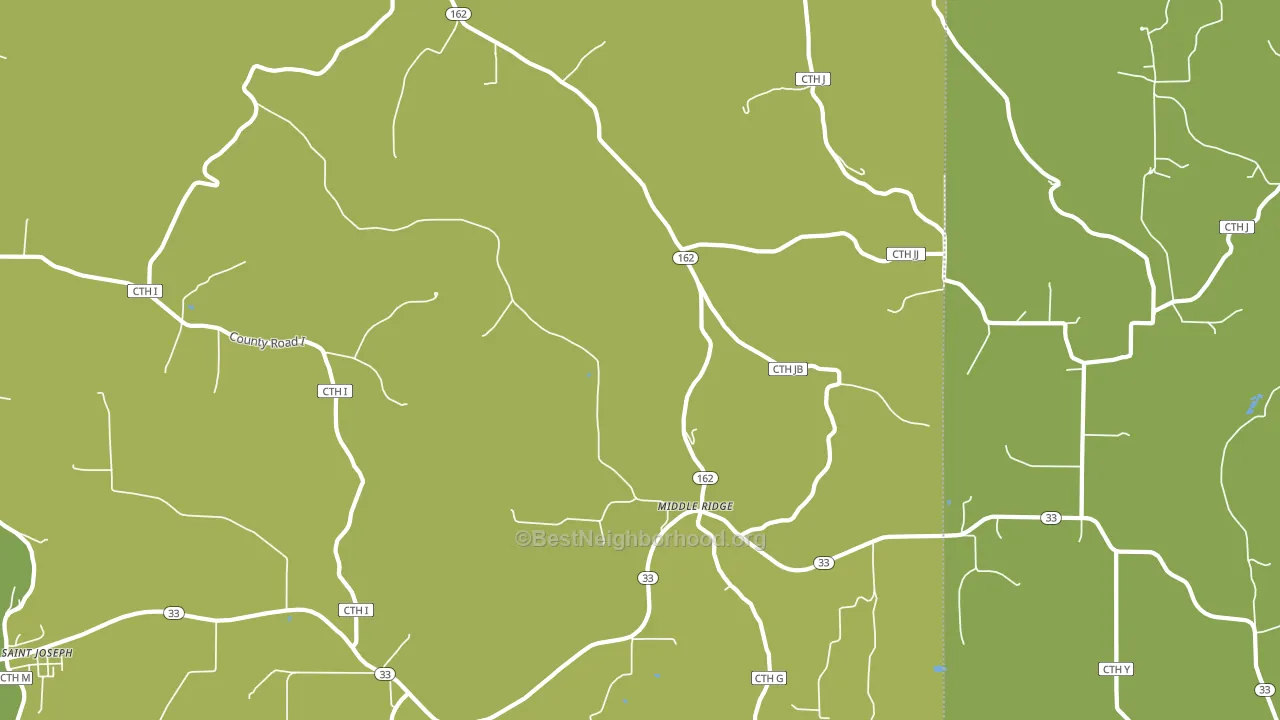 Middle Ridge, WI block-group voter-turnout map