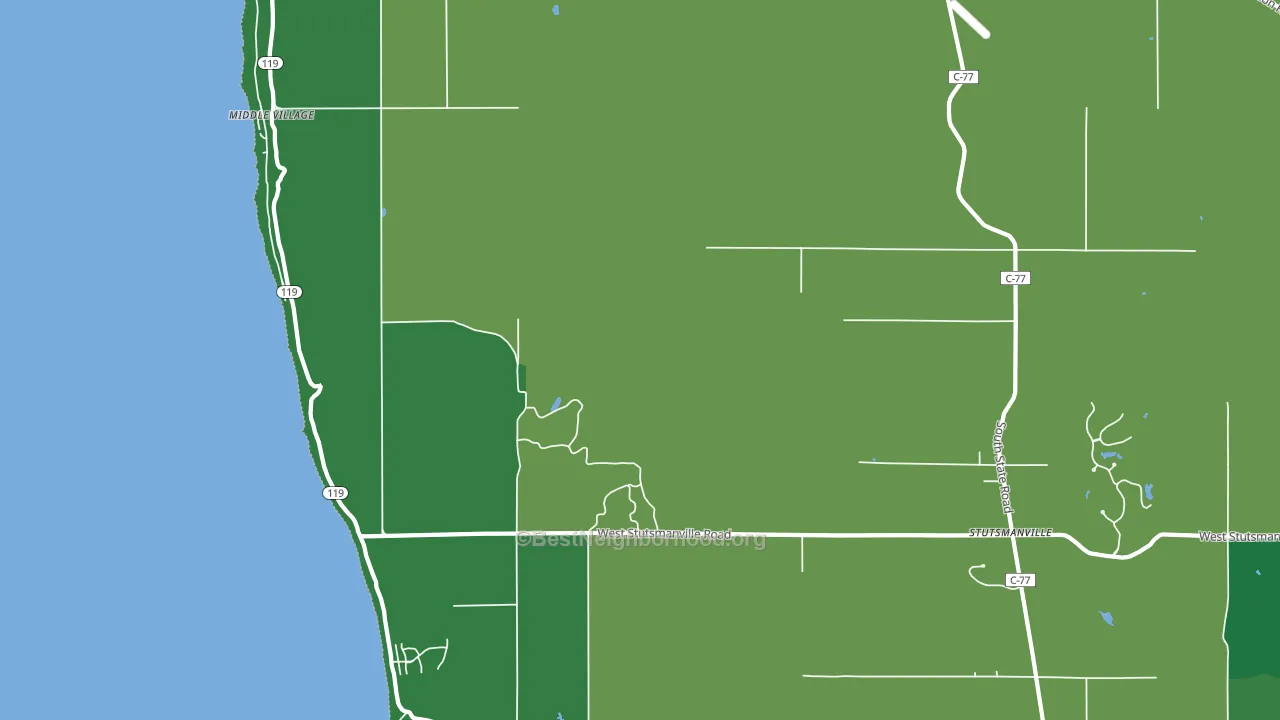 Middle Village, MI block-group voter-turnout map
