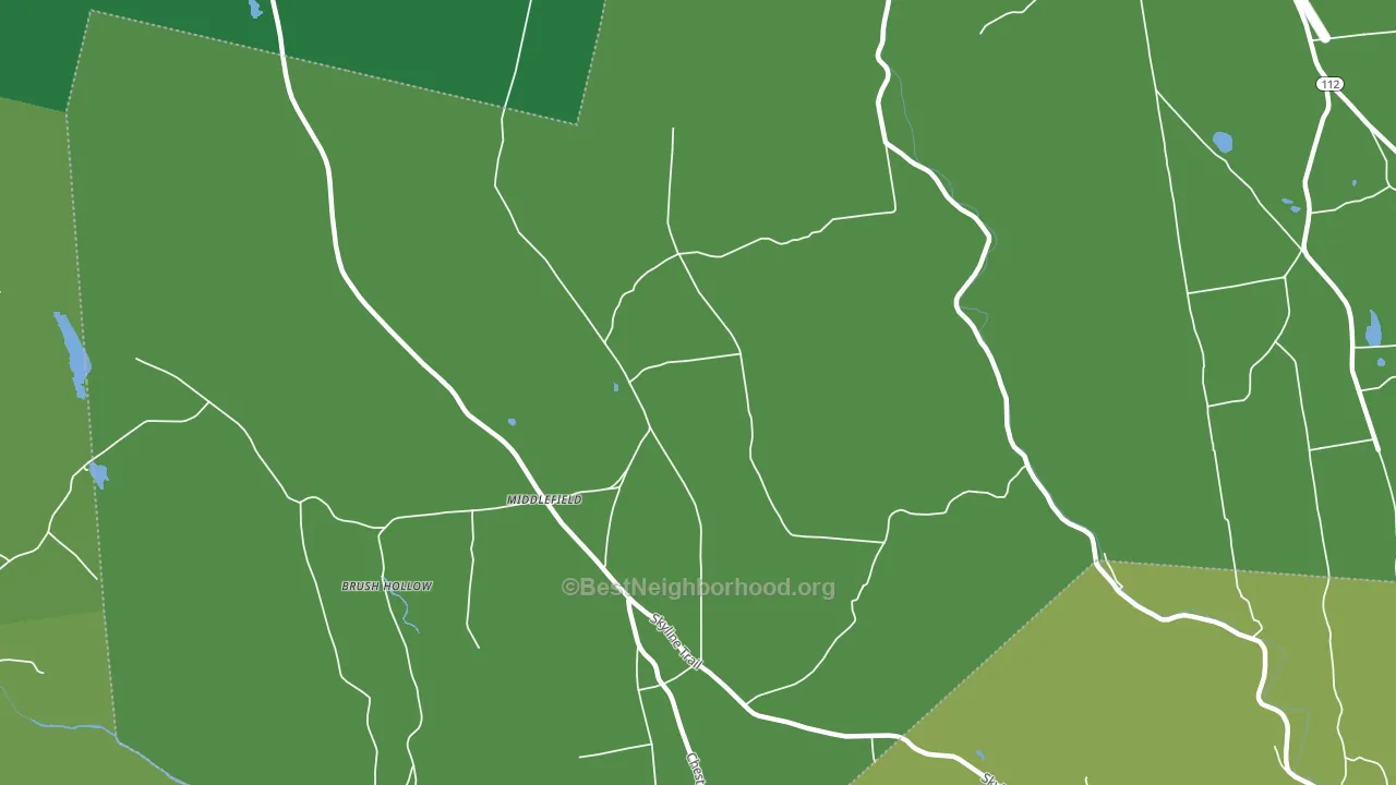Middlefield, MA block-group voter-turnout map
