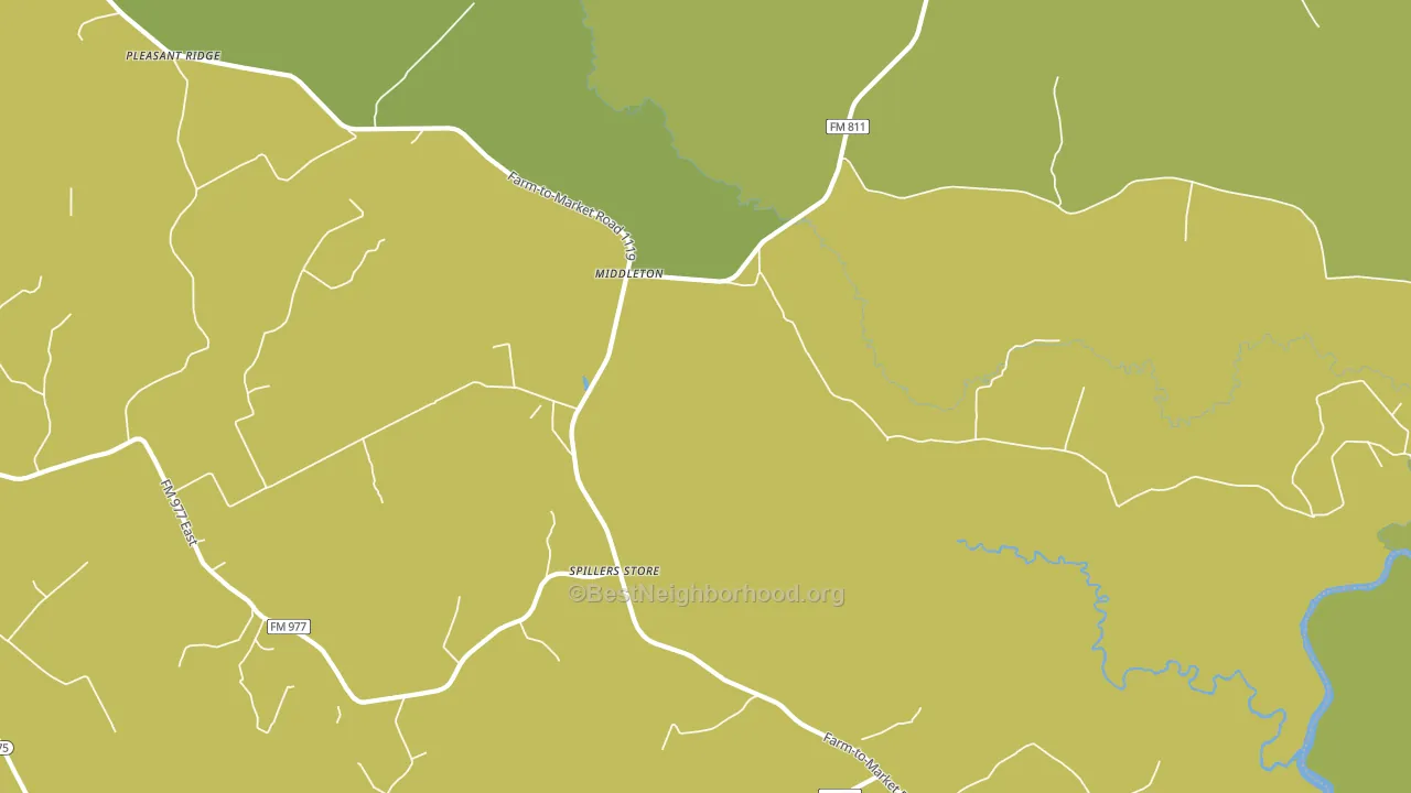 Middleton, TX block-group voter-turnout map