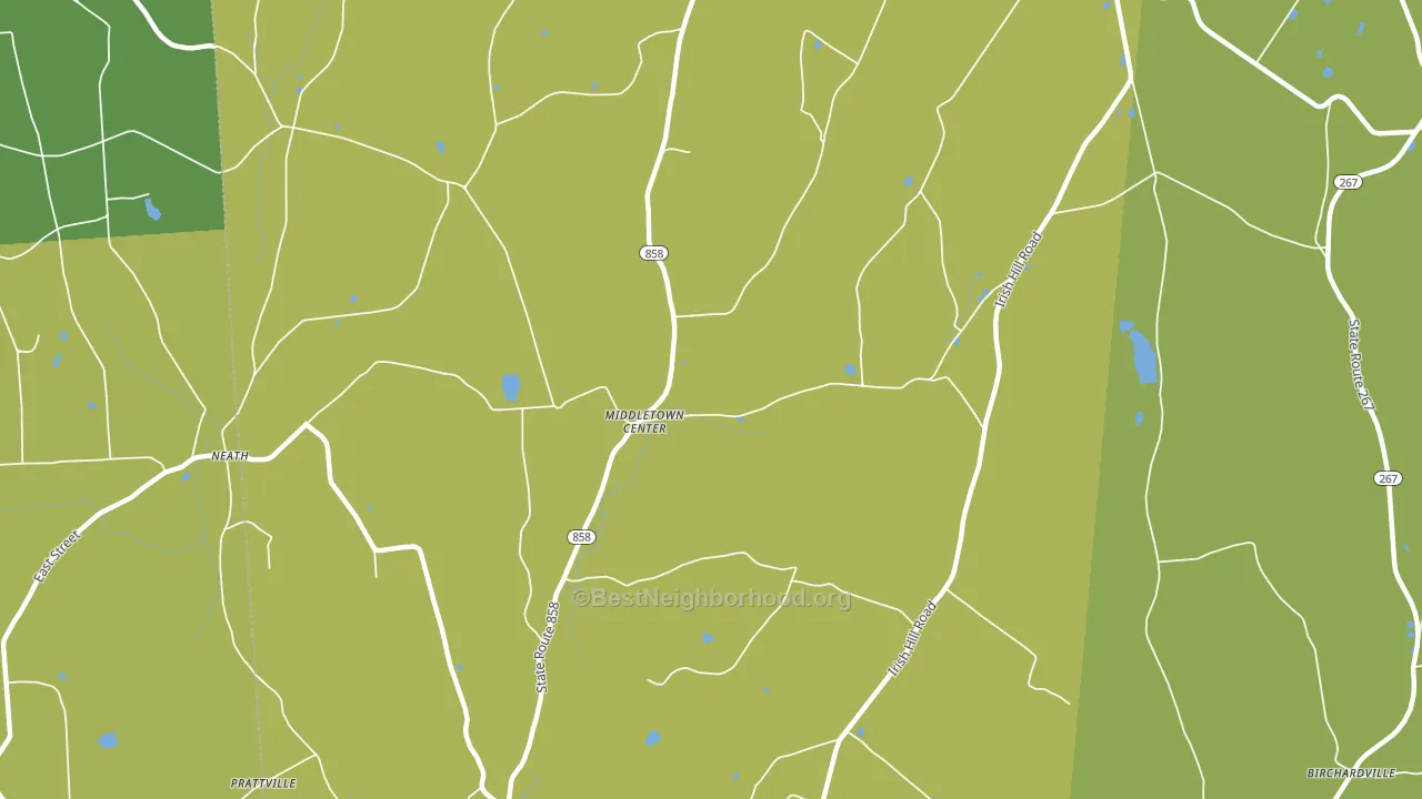 Middletown Center, PA block-group voter-turnout map