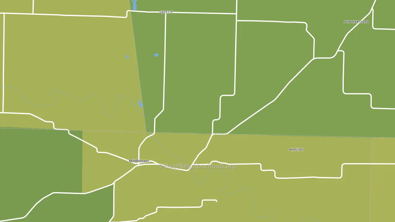 Middletown, MO block-group voter-turnout map