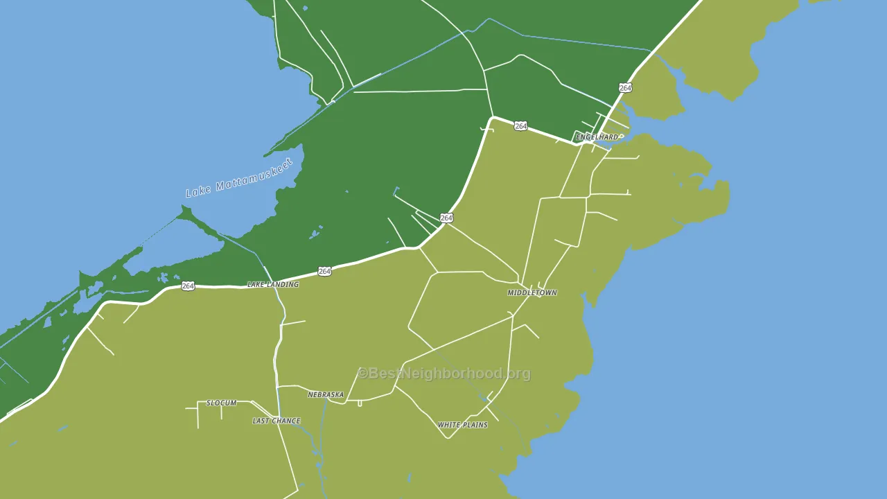 Middletown, NC block-group voter-turnout map