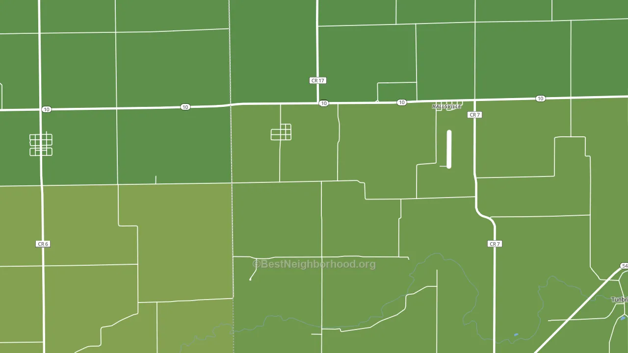 Midland City, IL block-group voter-turnout map