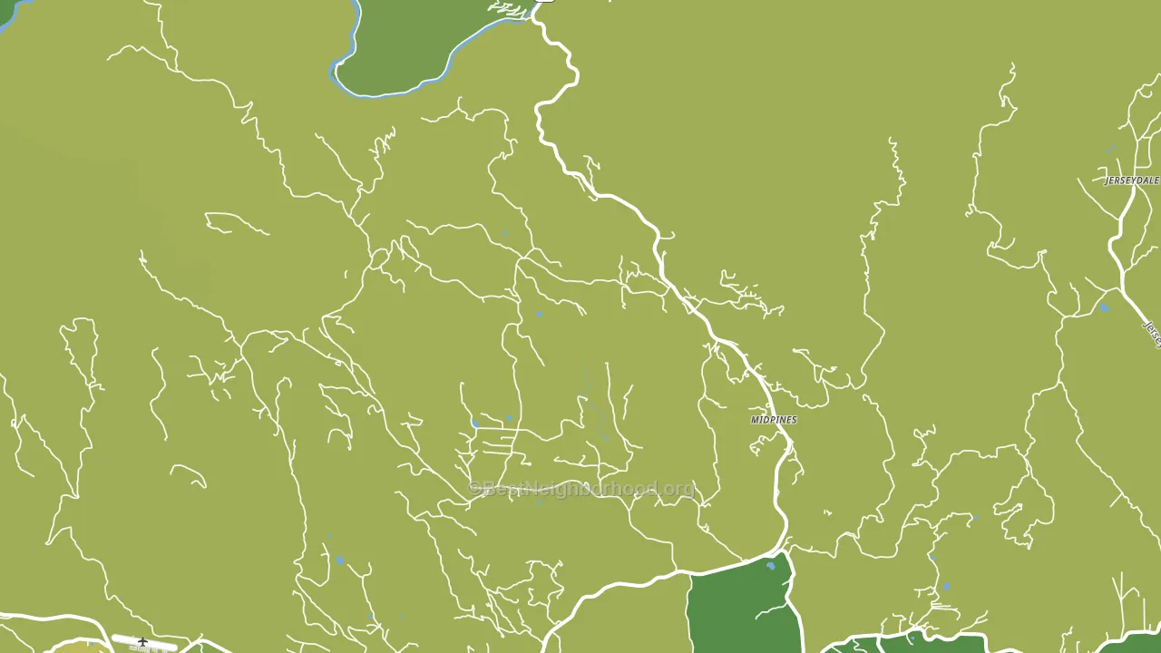 Midpines, CA block-group voter-turnout map