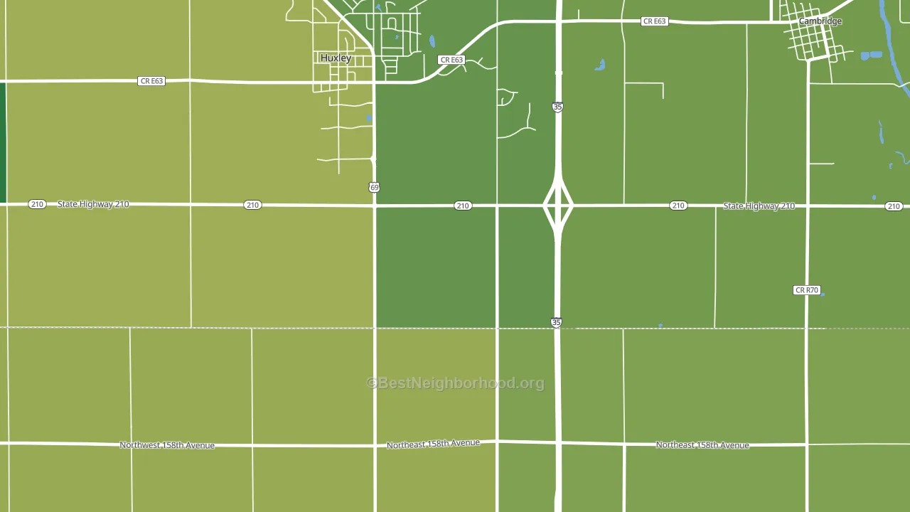 Midvale, IA block-group voter-turnout map