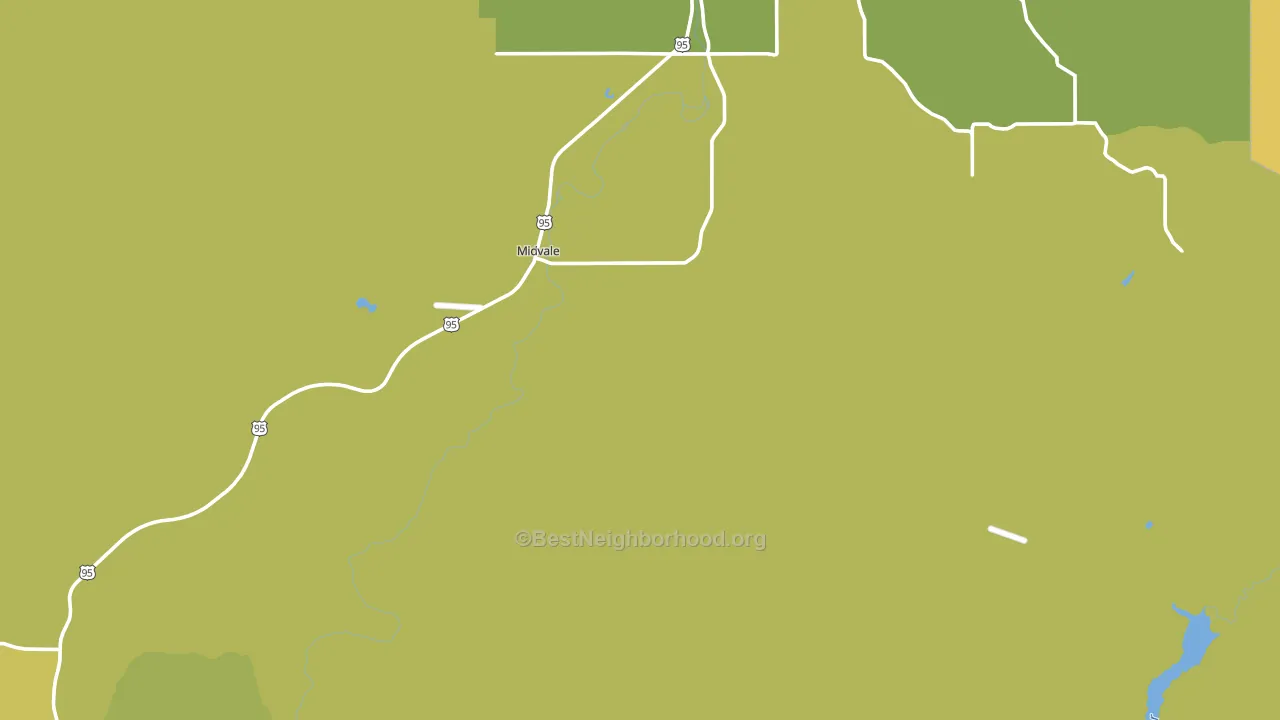 Midvale, ID block-group voter-turnout map