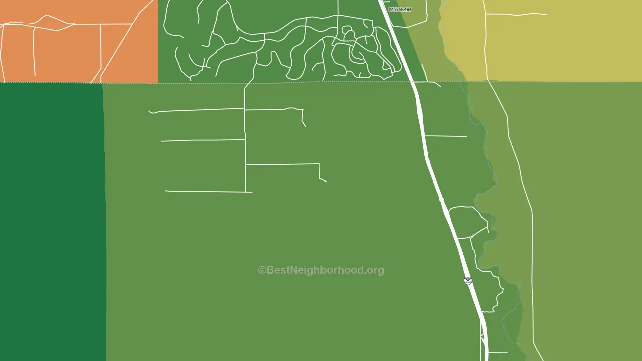 Midway, CO block-group voter-turnout map