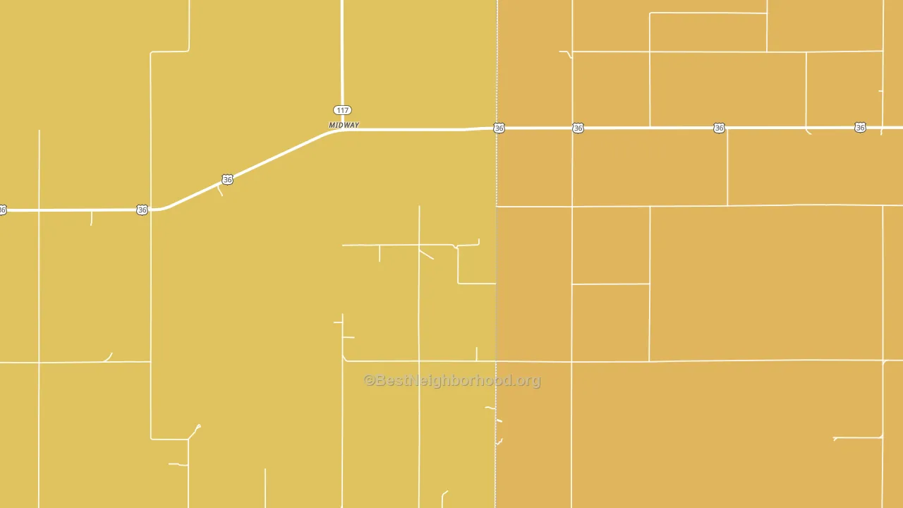 Midway, KS block-group voter-turnout map