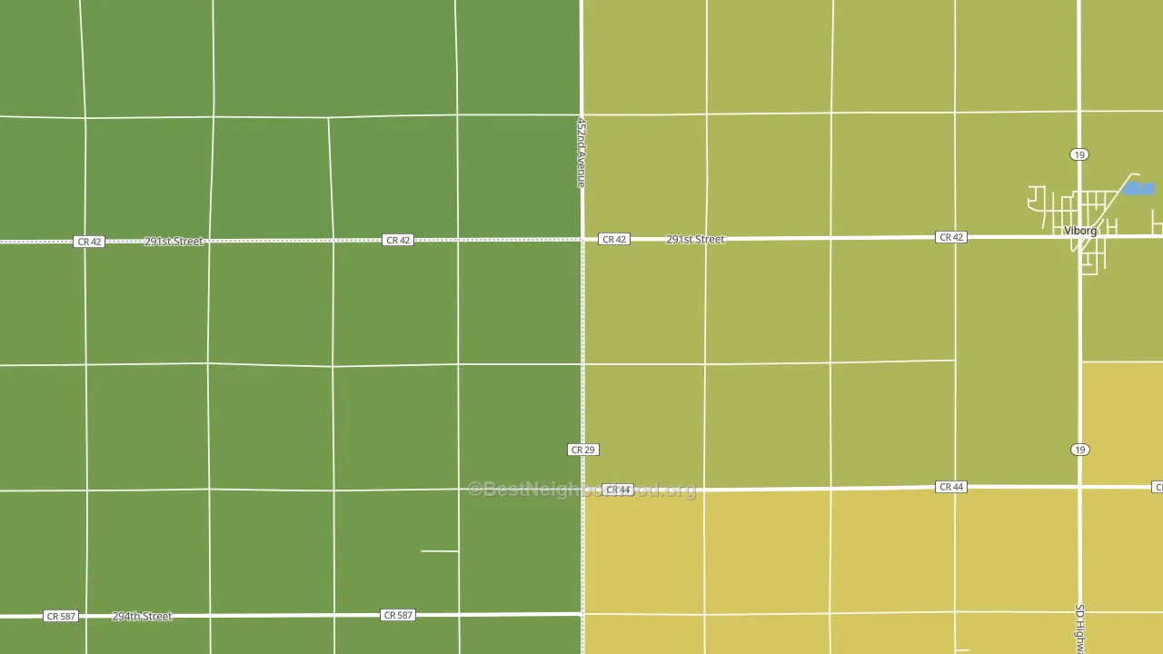 Midway, SD block-group voter-turnout map