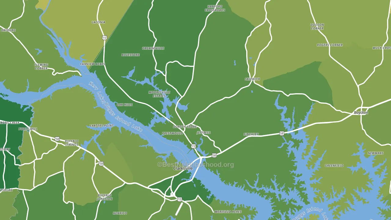 Midway, VA block-group voter-turnout map