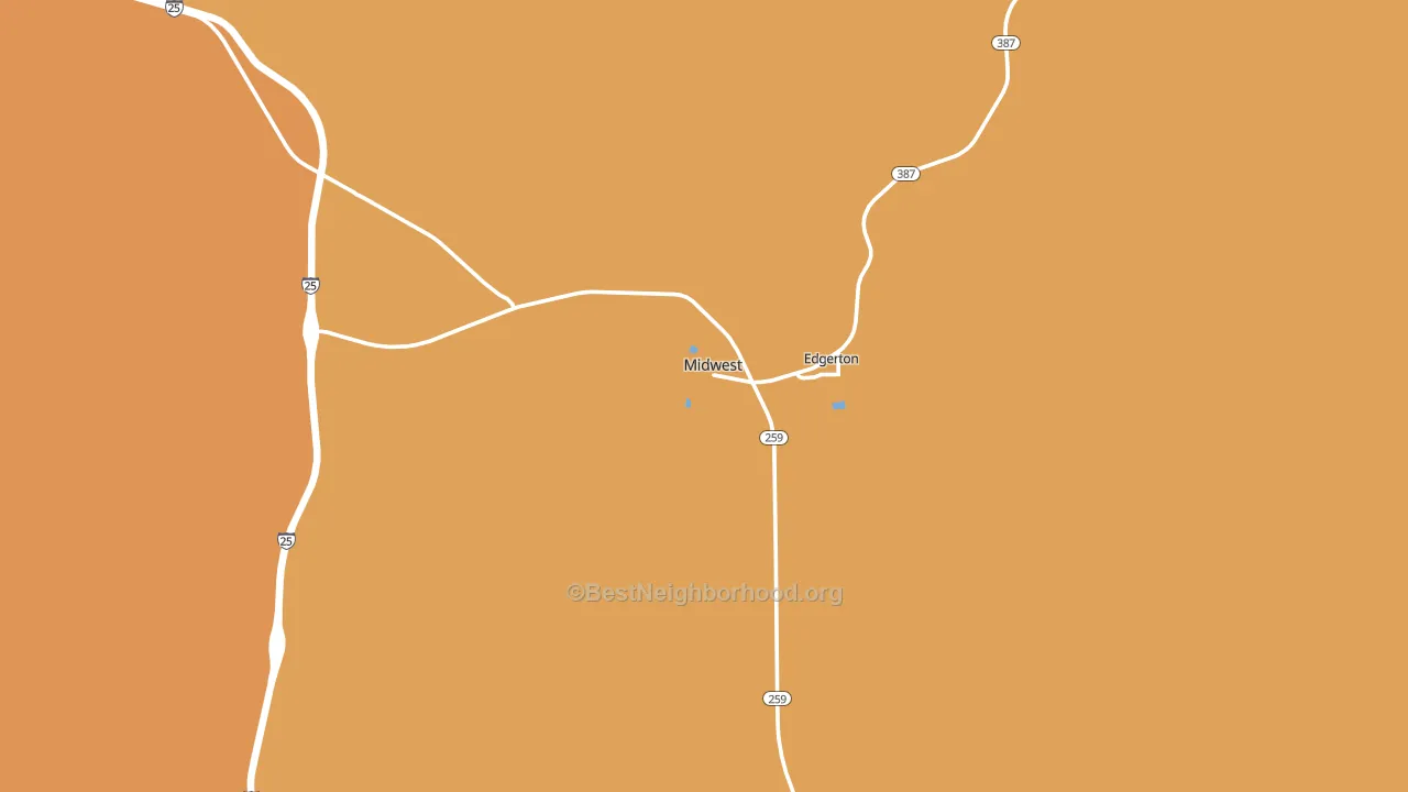 Midwest, WY block-group voter-turnout map