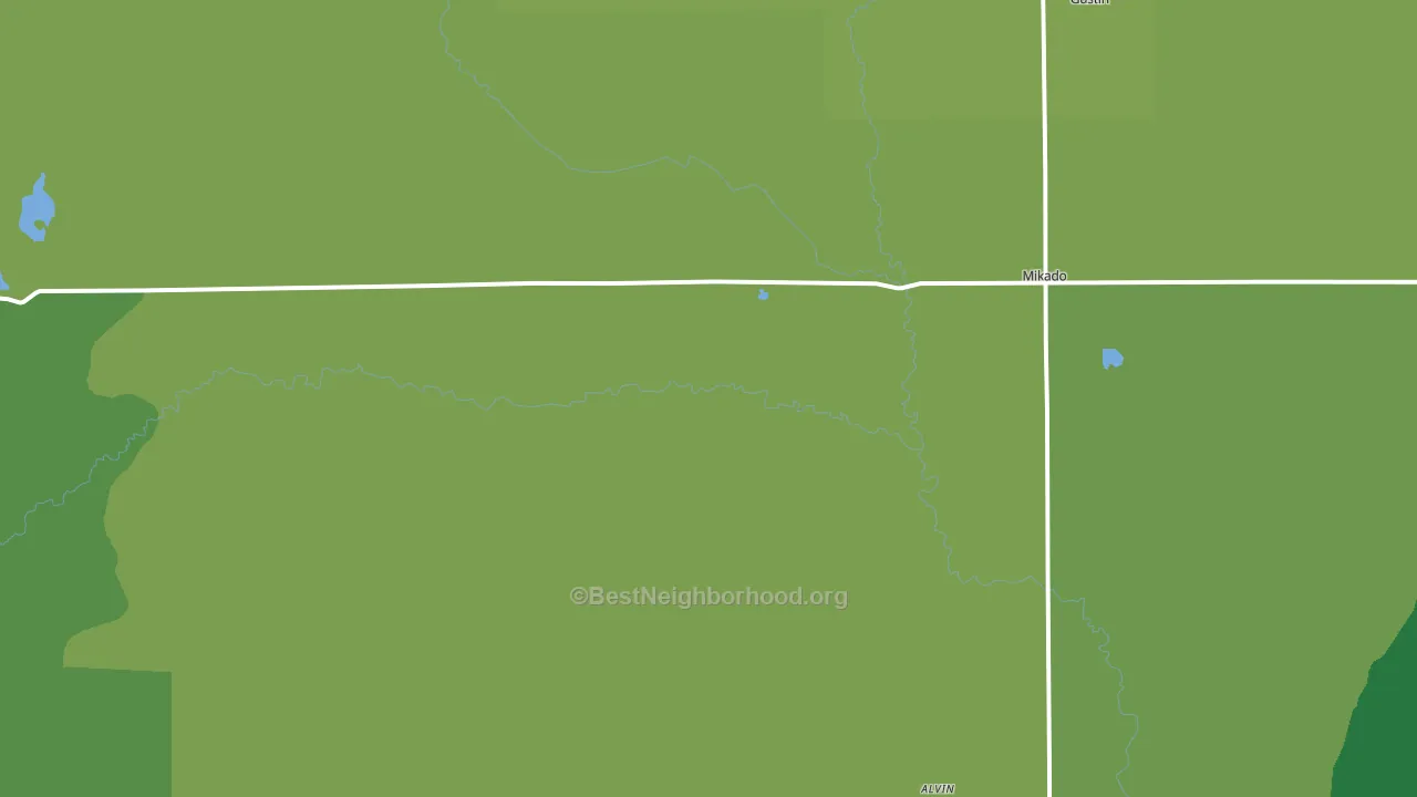 Mikado, MI block-group voter-turnout map