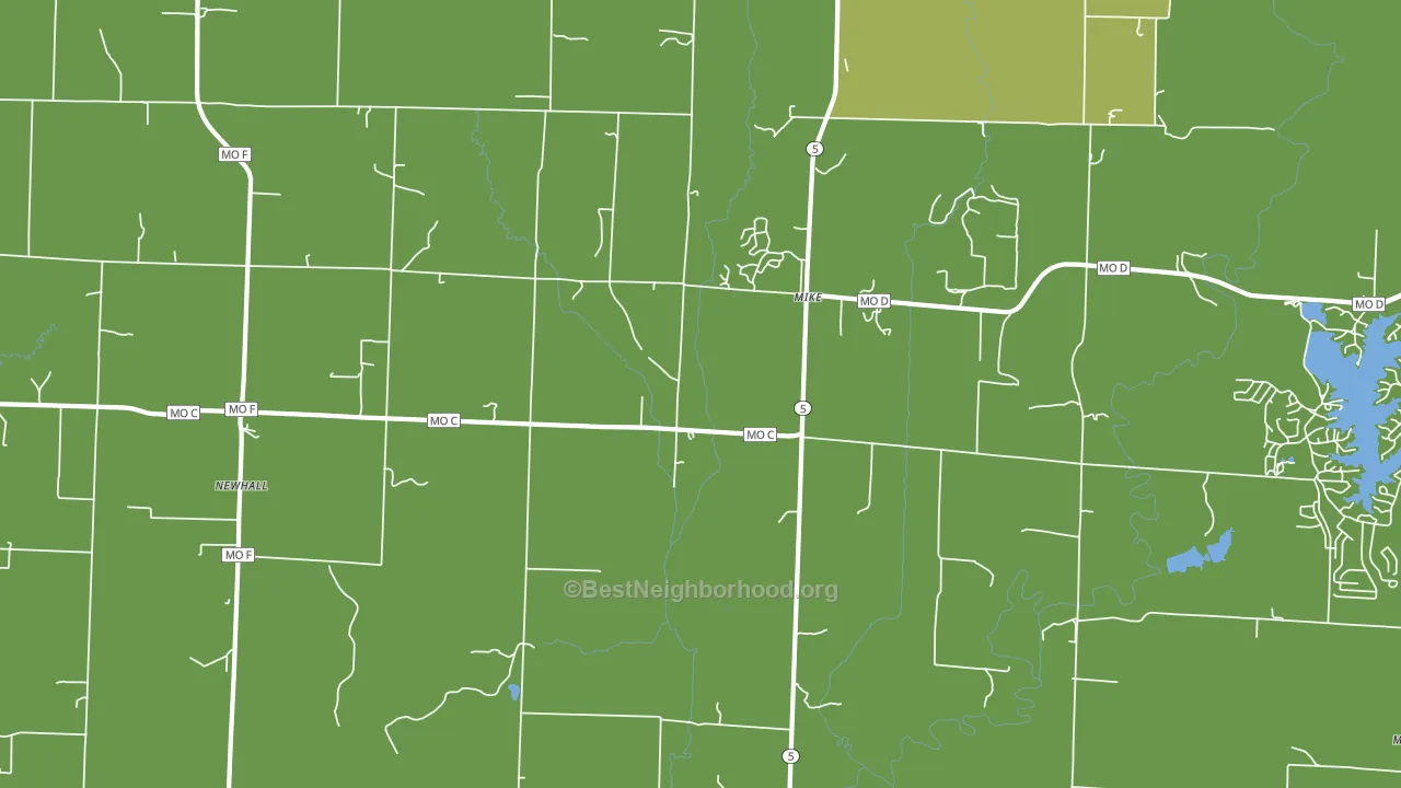 Mike, MO block-group voter-turnout map