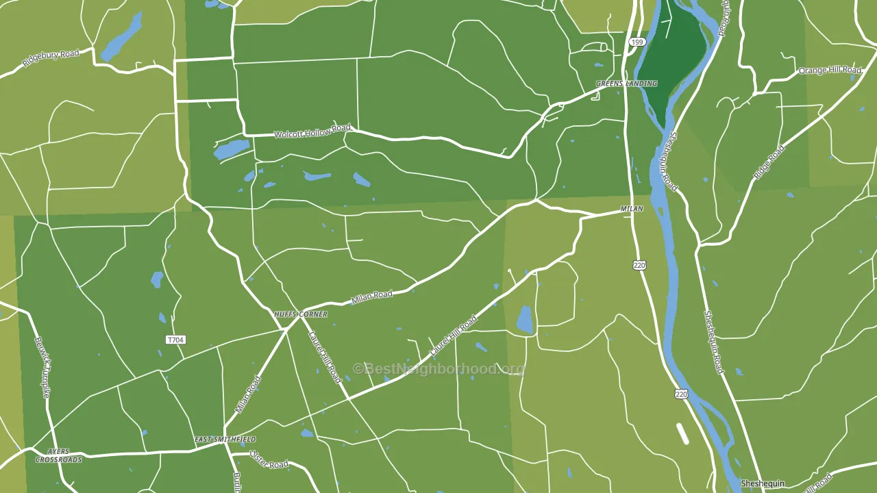 Milan, PA block-group voter-turnout map