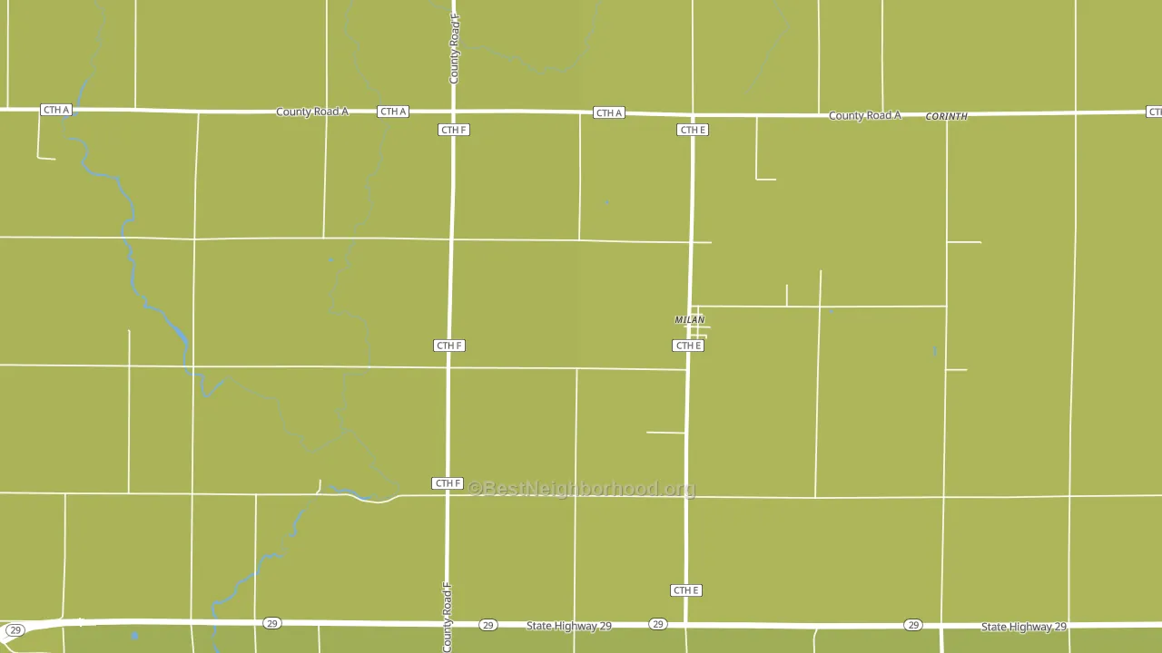 Milan, WI block-group voter-turnout map