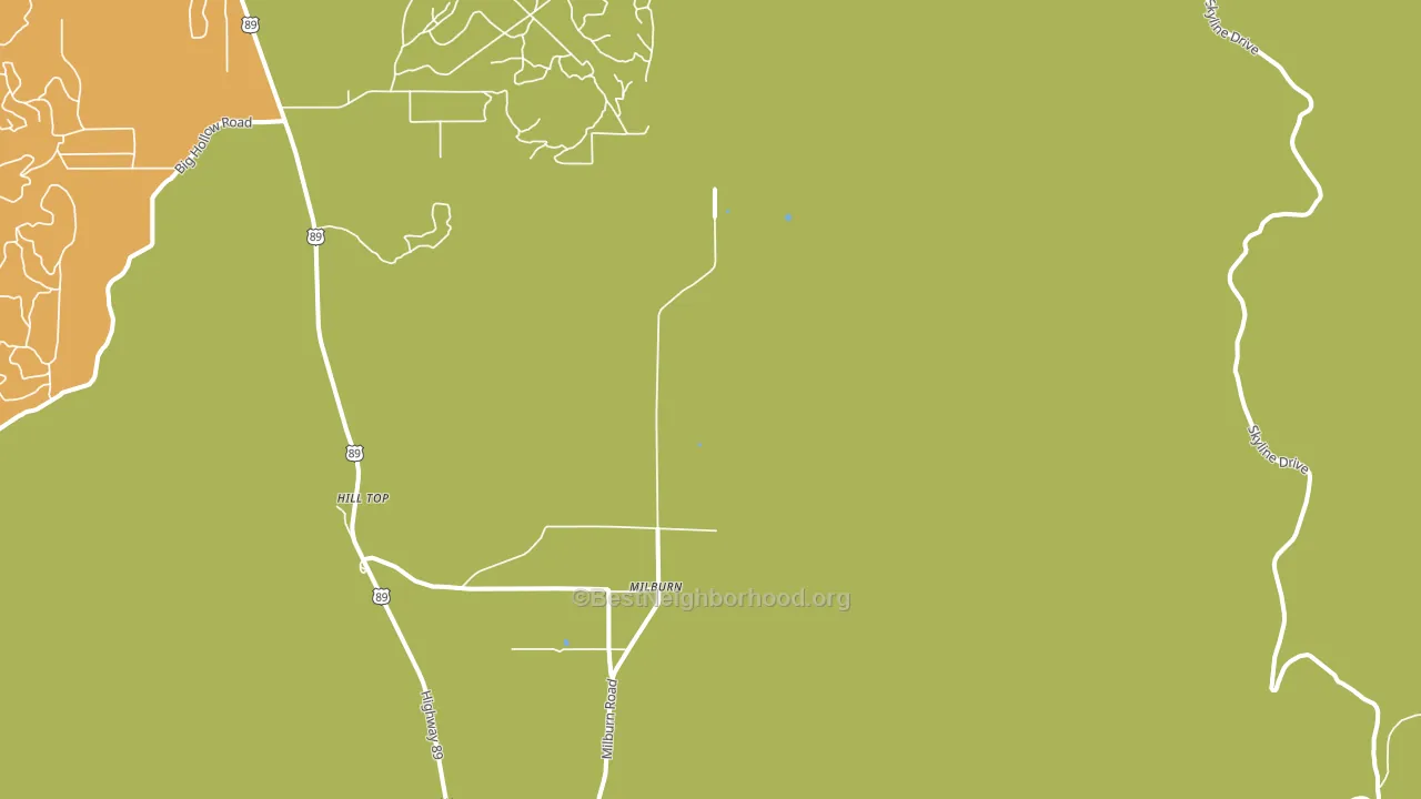 Milburn, UT block-group voter-turnout map