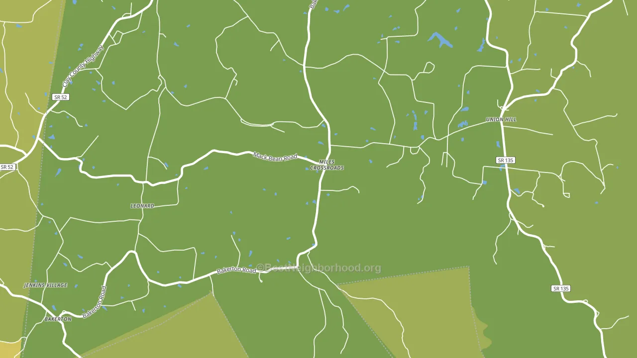 Miles Crossroads, TN block-group voter-turnout map