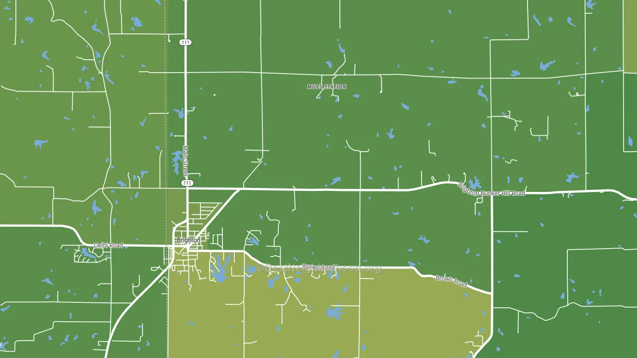 Miles Station, IL block-group voter-turnout map