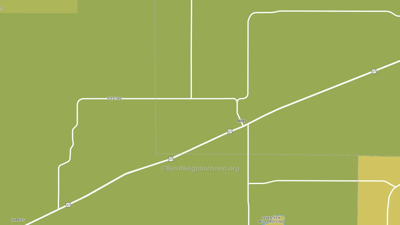 Miles, TX block-group voter-turnout map