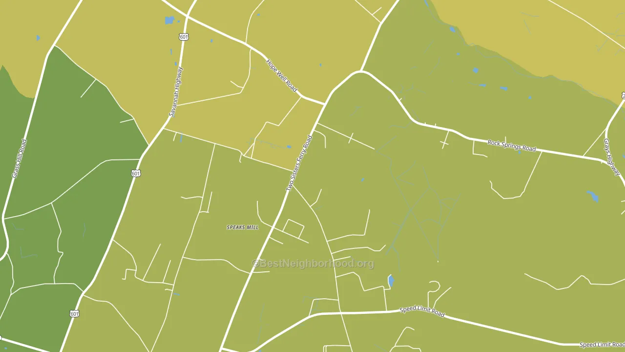 Miley, SC block-group voter-turnout map