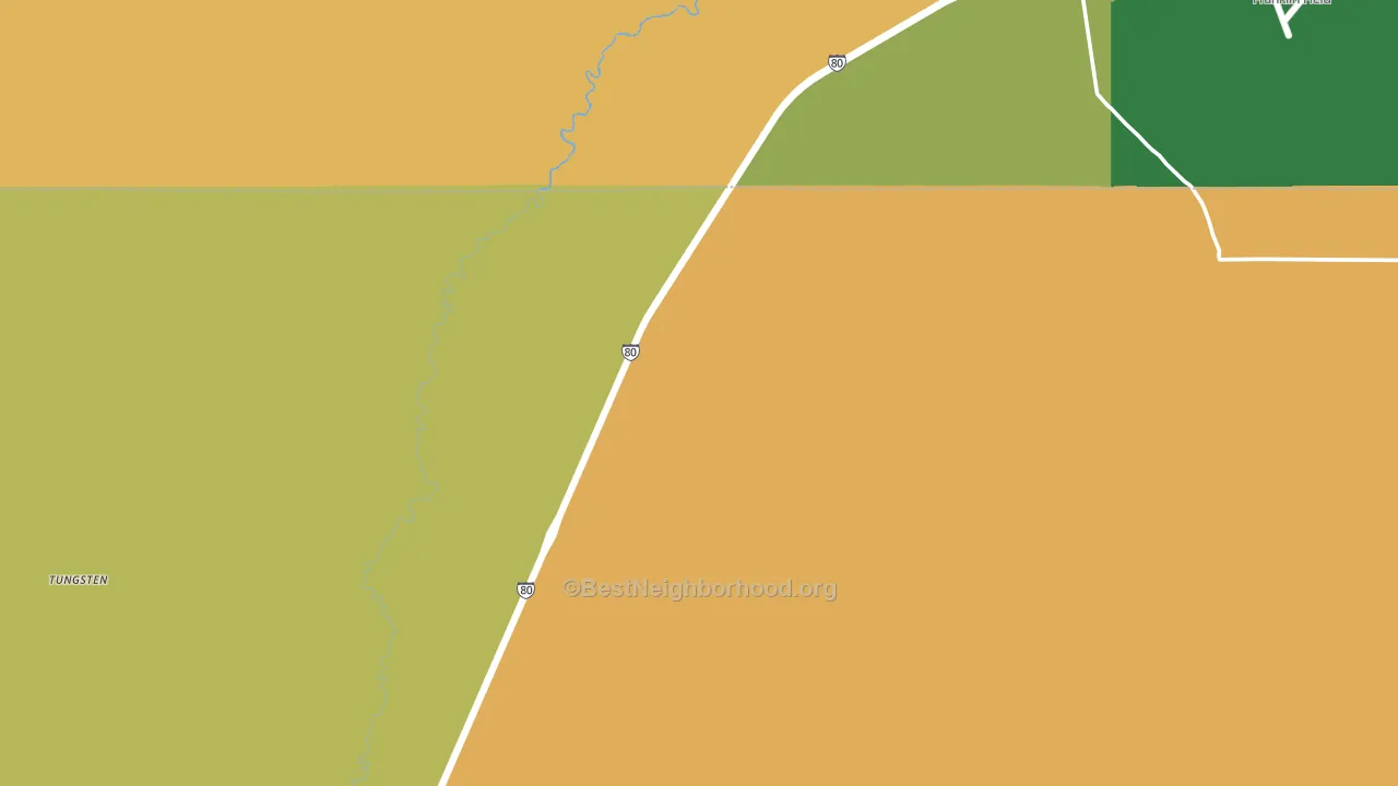 Mill City, NV block-group voter-turnout map