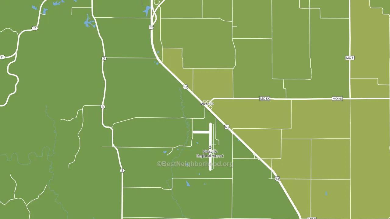Millard, MO block-group voter-turnout map