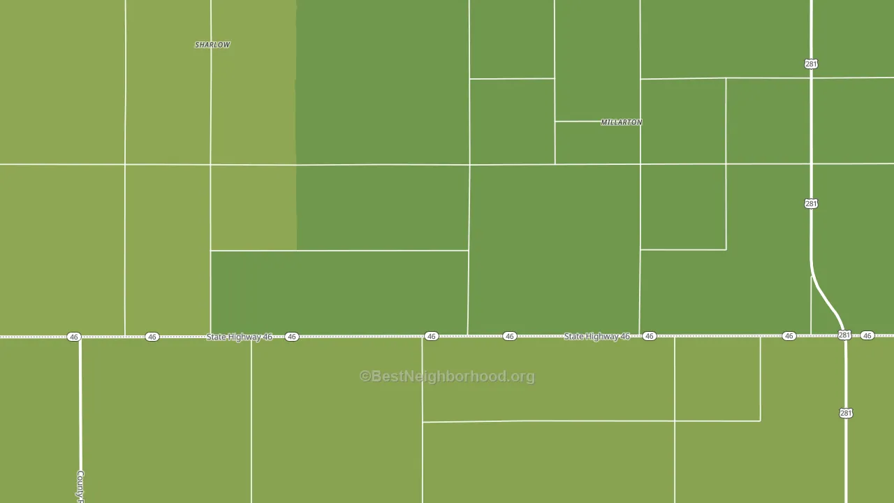 Millarton, ND block-group voter-turnout map