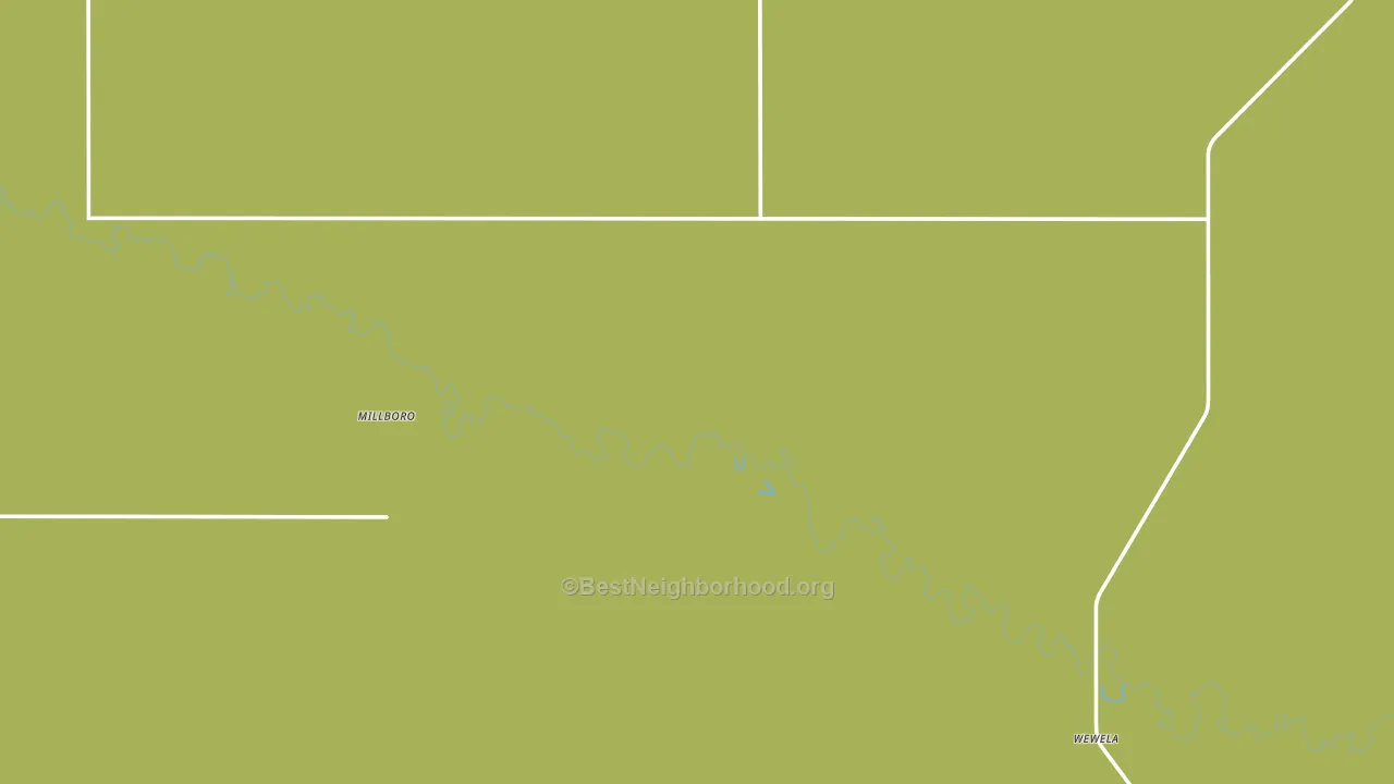Millboro, SD block-group voter-turnout map