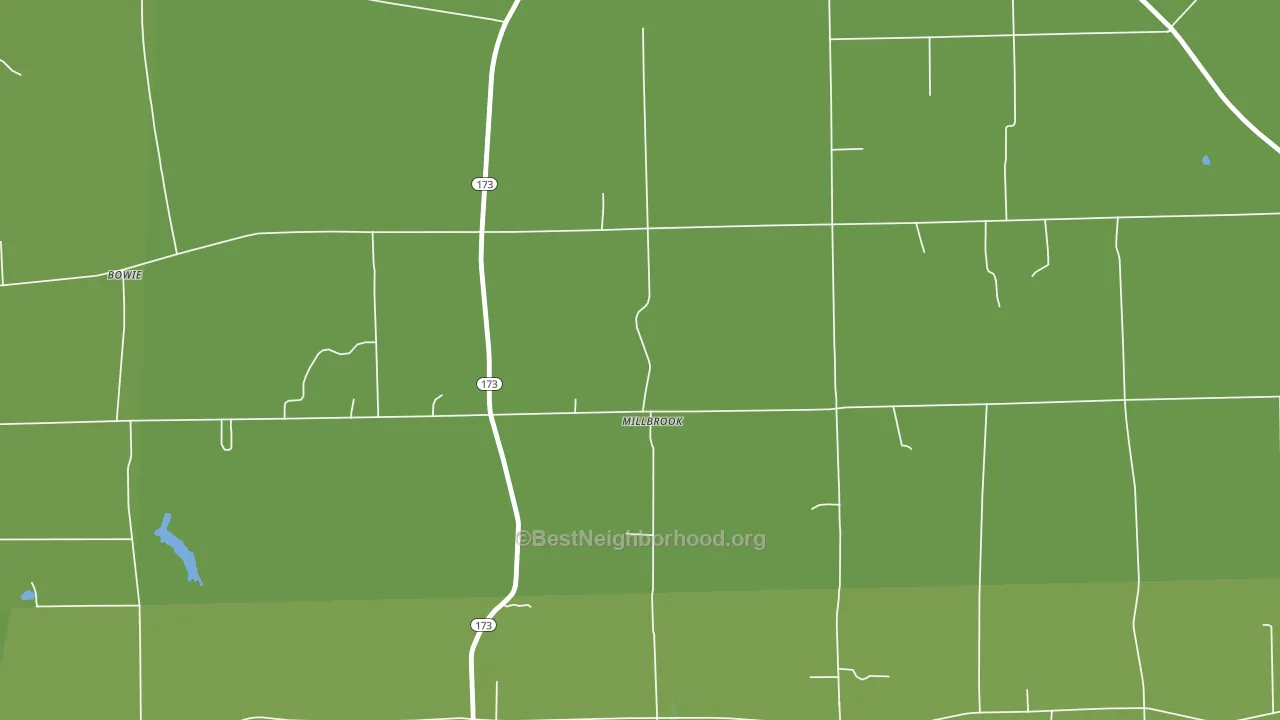 Millbrook, PA block-group voter-turnout map