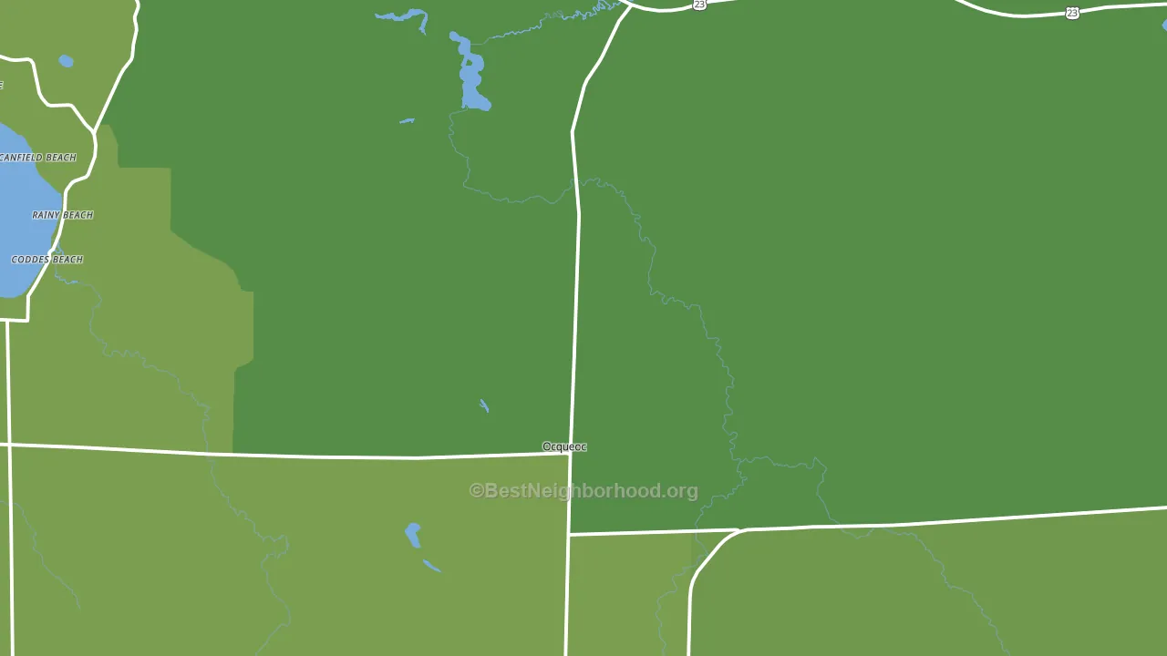 Millersburg, MI block-group voter-turnout map