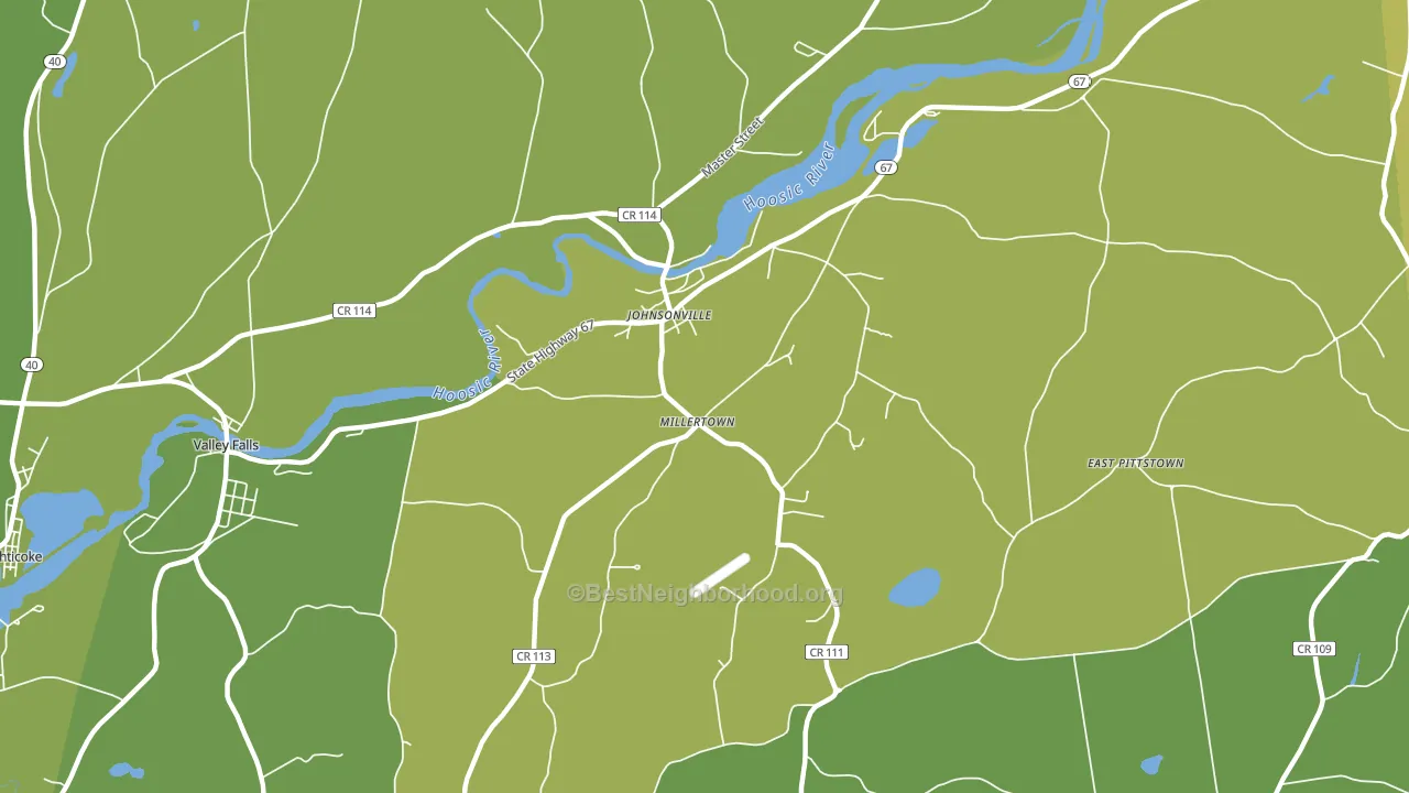 Millertown, NY block-group voter-turnout map