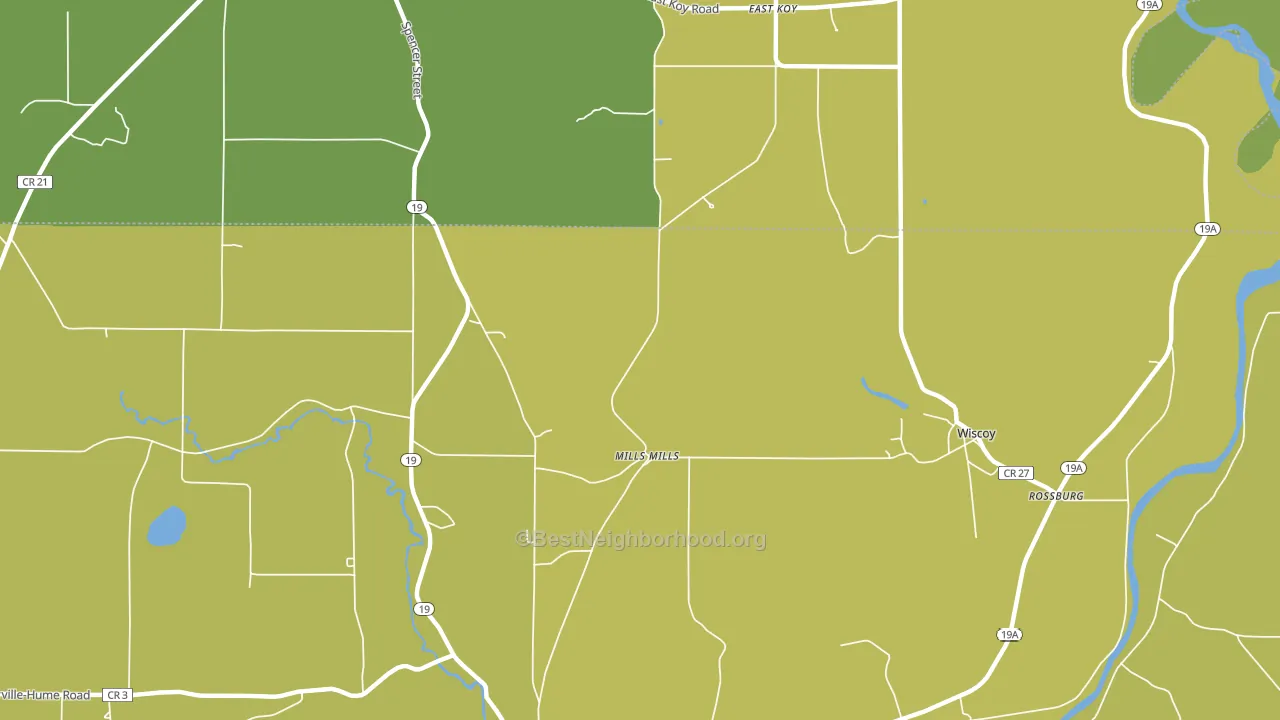 Mills Mills, NY block-group voter-turnout map