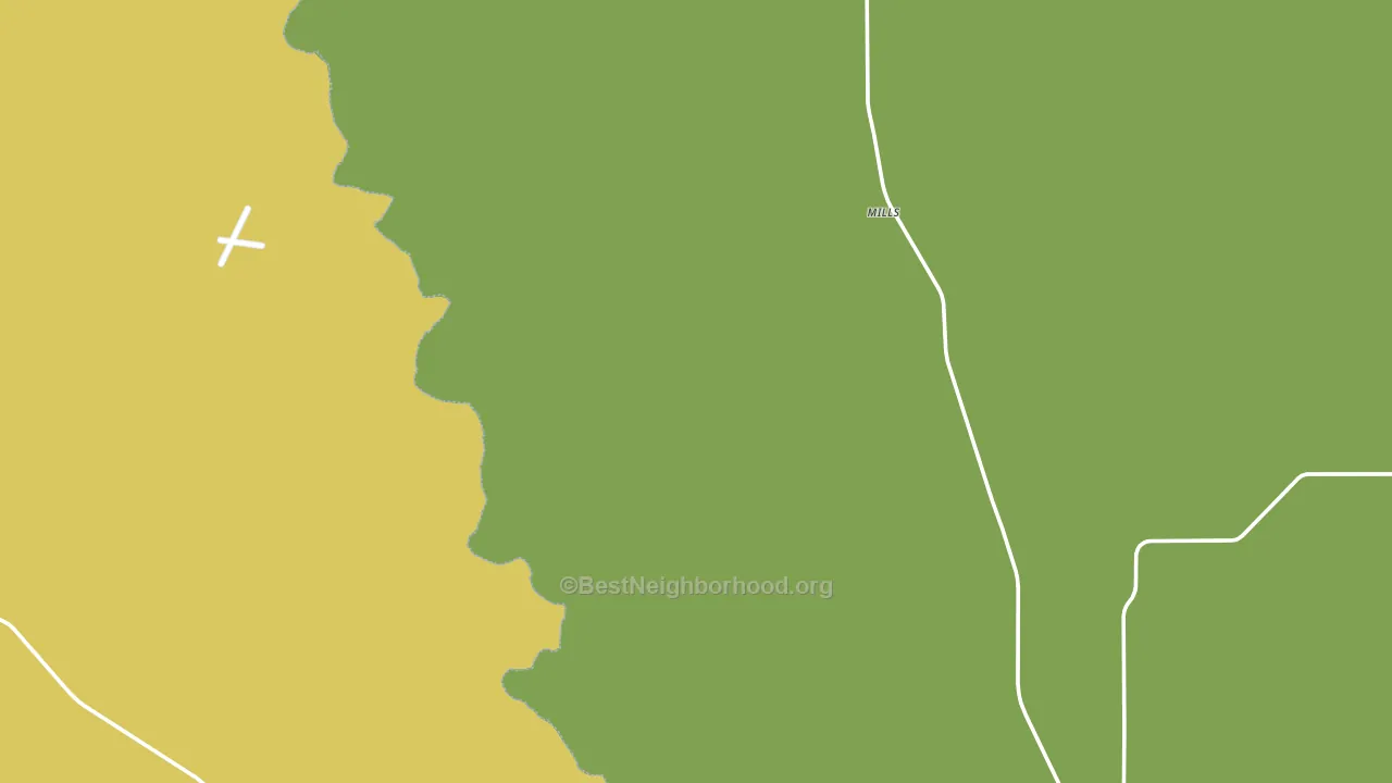Mills, NM block-group voter-turnout map