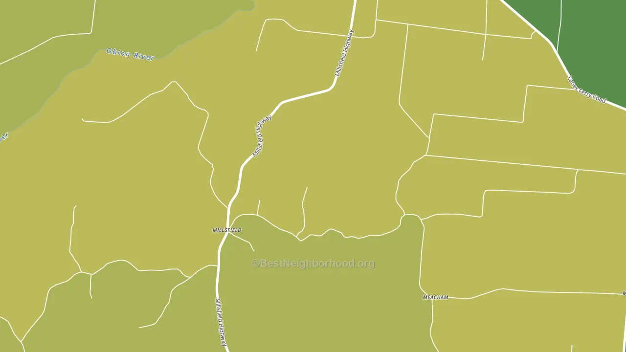 Millsfield, TN block-group voter-turnout map
