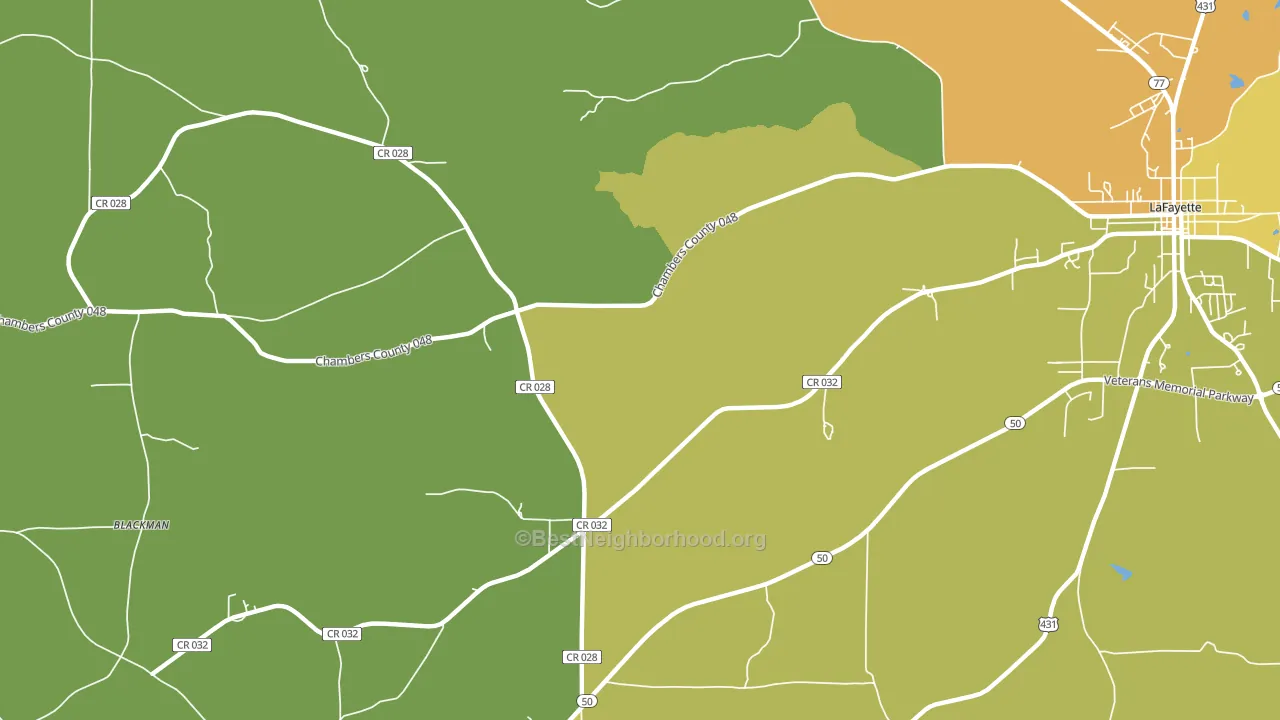 Milltown, AL block-group voter-turnout map