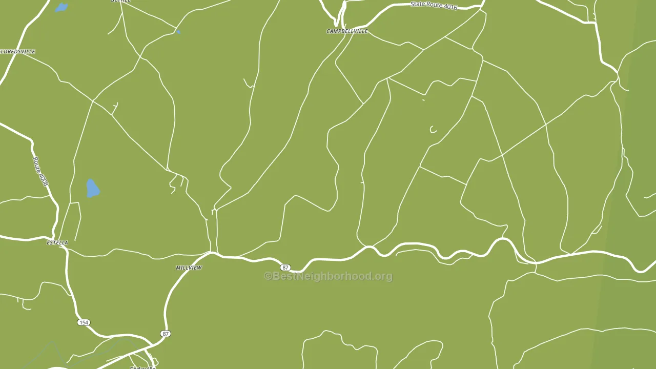 Millview, PA block-group voter-turnout map
