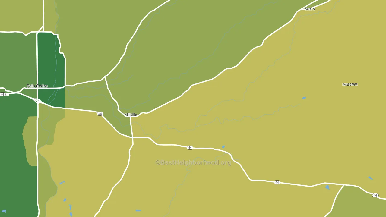 Millville, CA block-group voter-turnout map