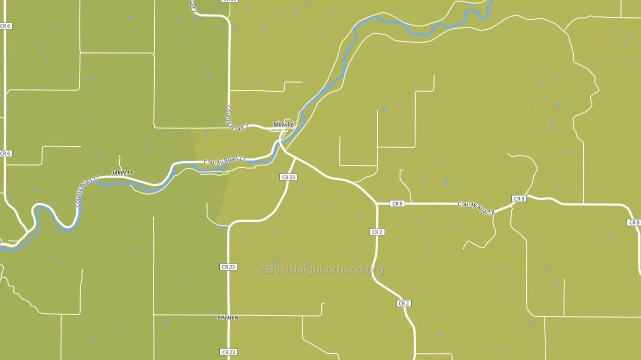 Millville, MN block-group voter-turnout map