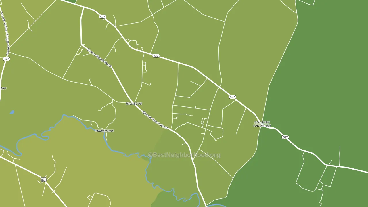 Millwood, SC block-group voter-turnout map