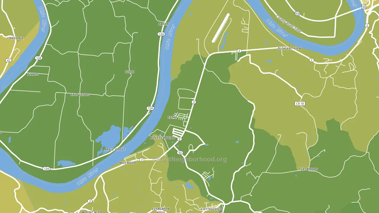 Millwood, WV block-group voter-turnout map