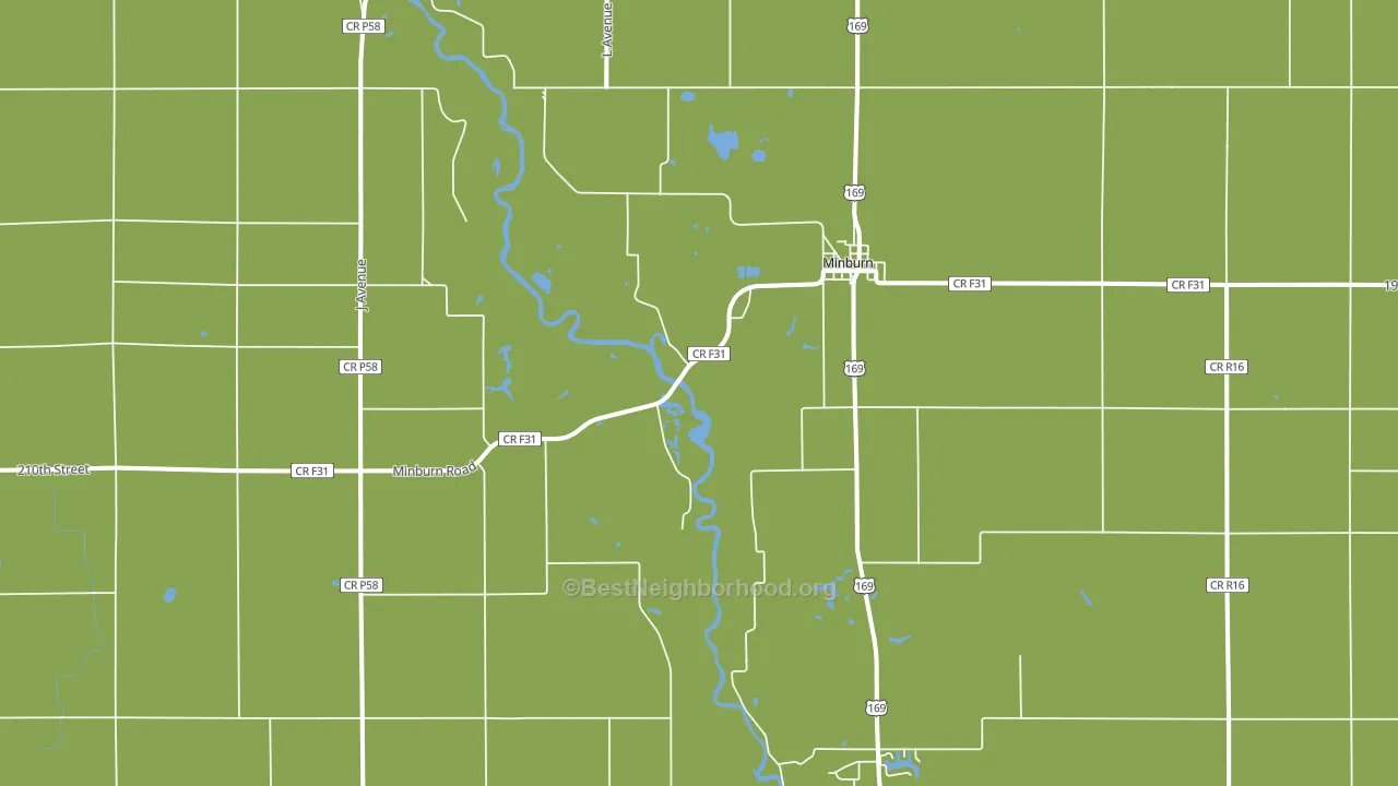 Minburn, IA block-group voter-turnout map