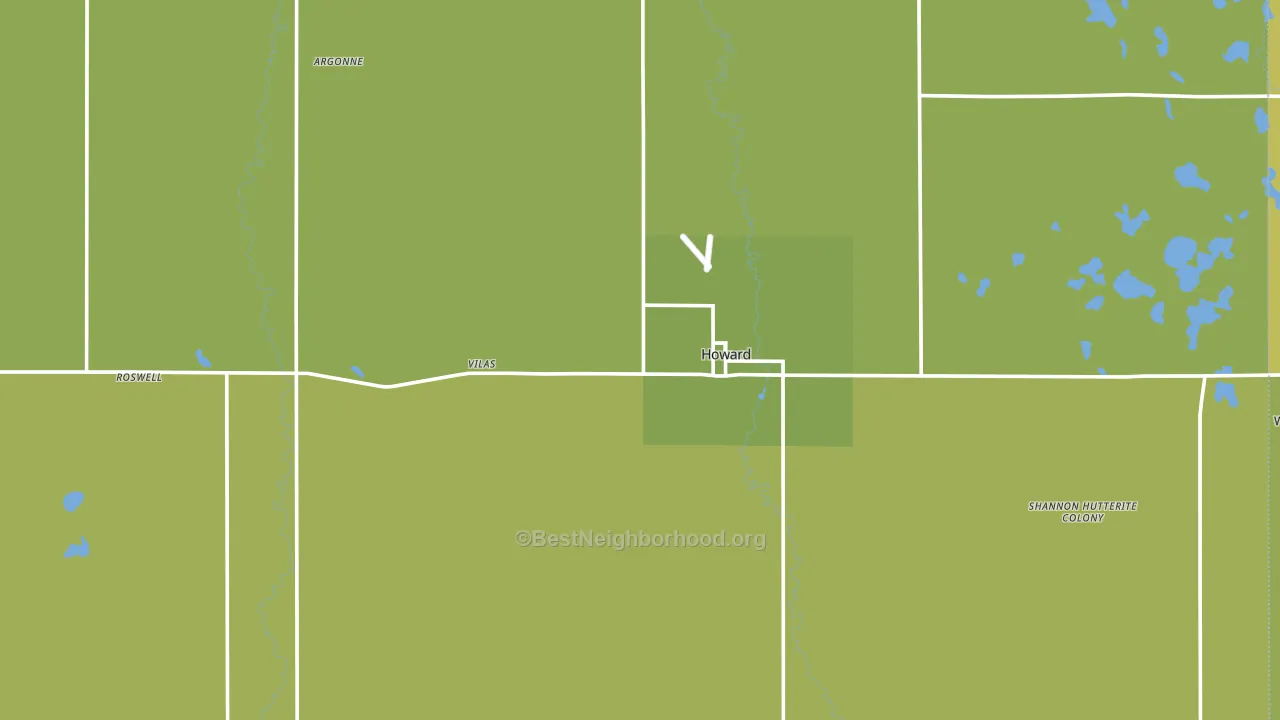 Miner County, SD block-group voter-turnout map
