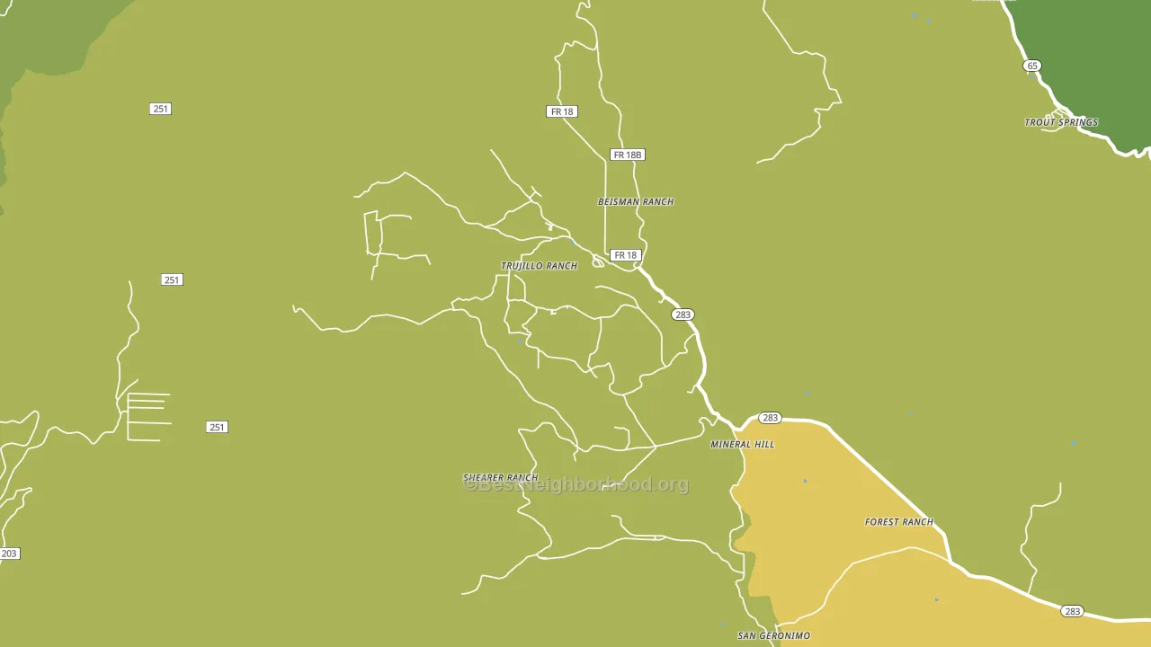 Mineral Hill, NM block-group voter-turnout map