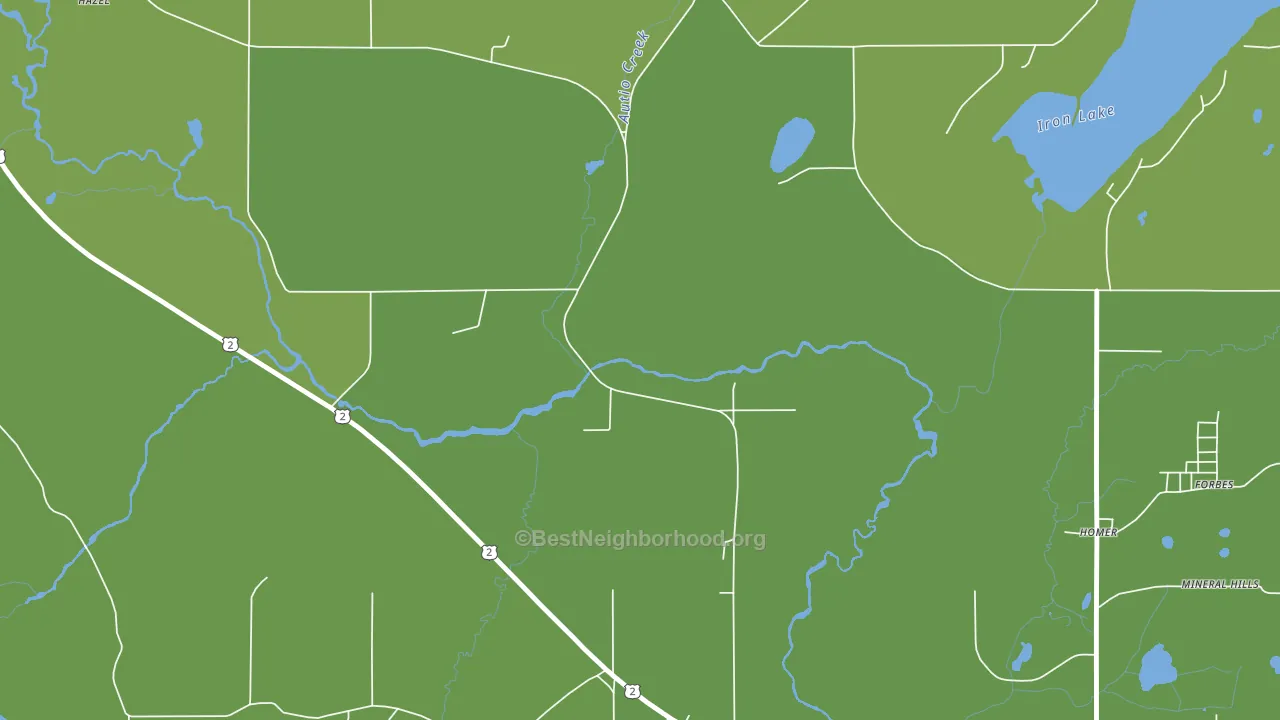 Mineral Hills, MI block-group voter-turnout map