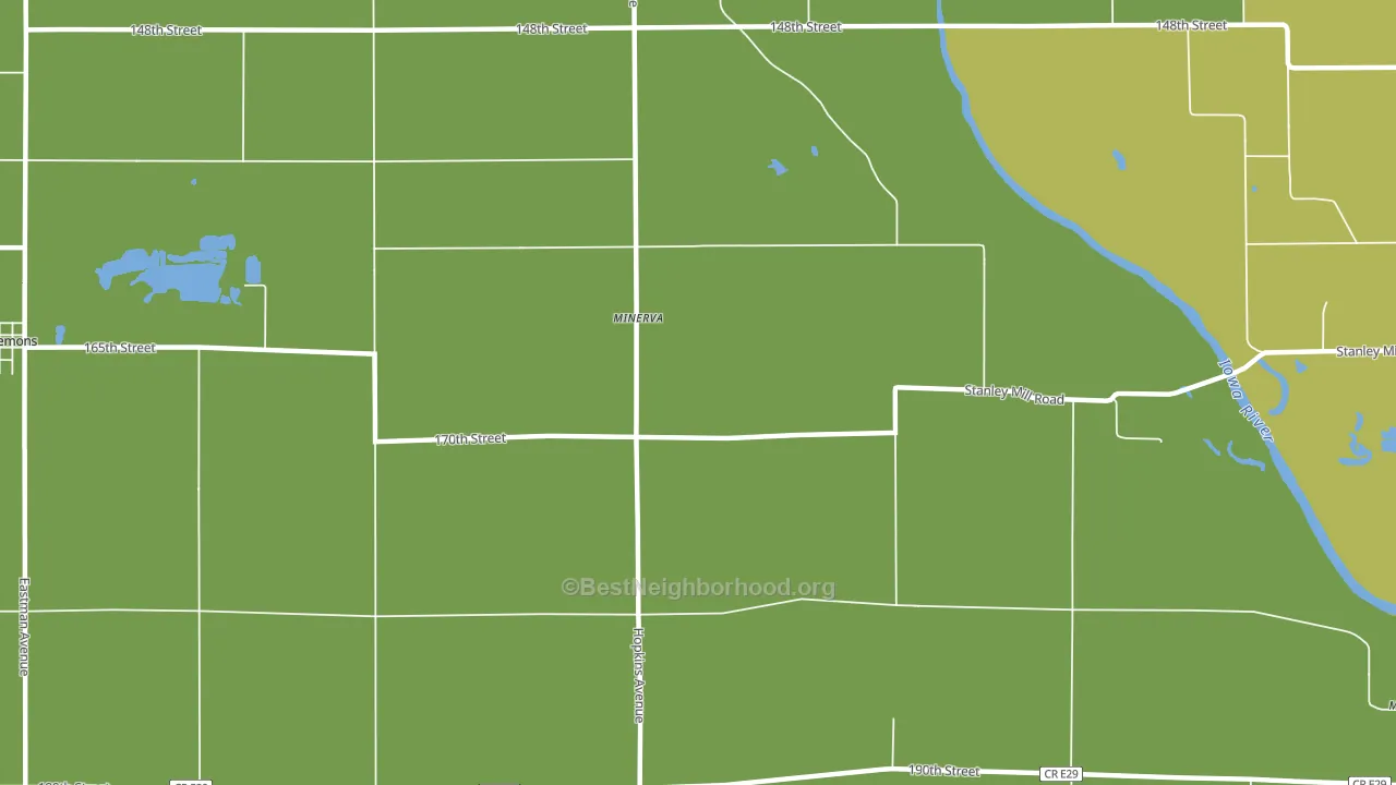 Minerva, IA block-group voter-turnout map