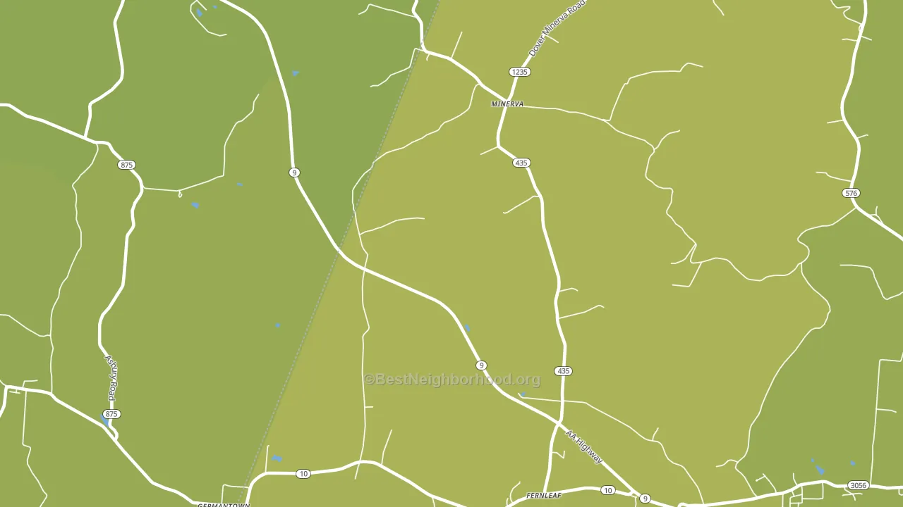 Minerva, KY block-group voter-turnout map