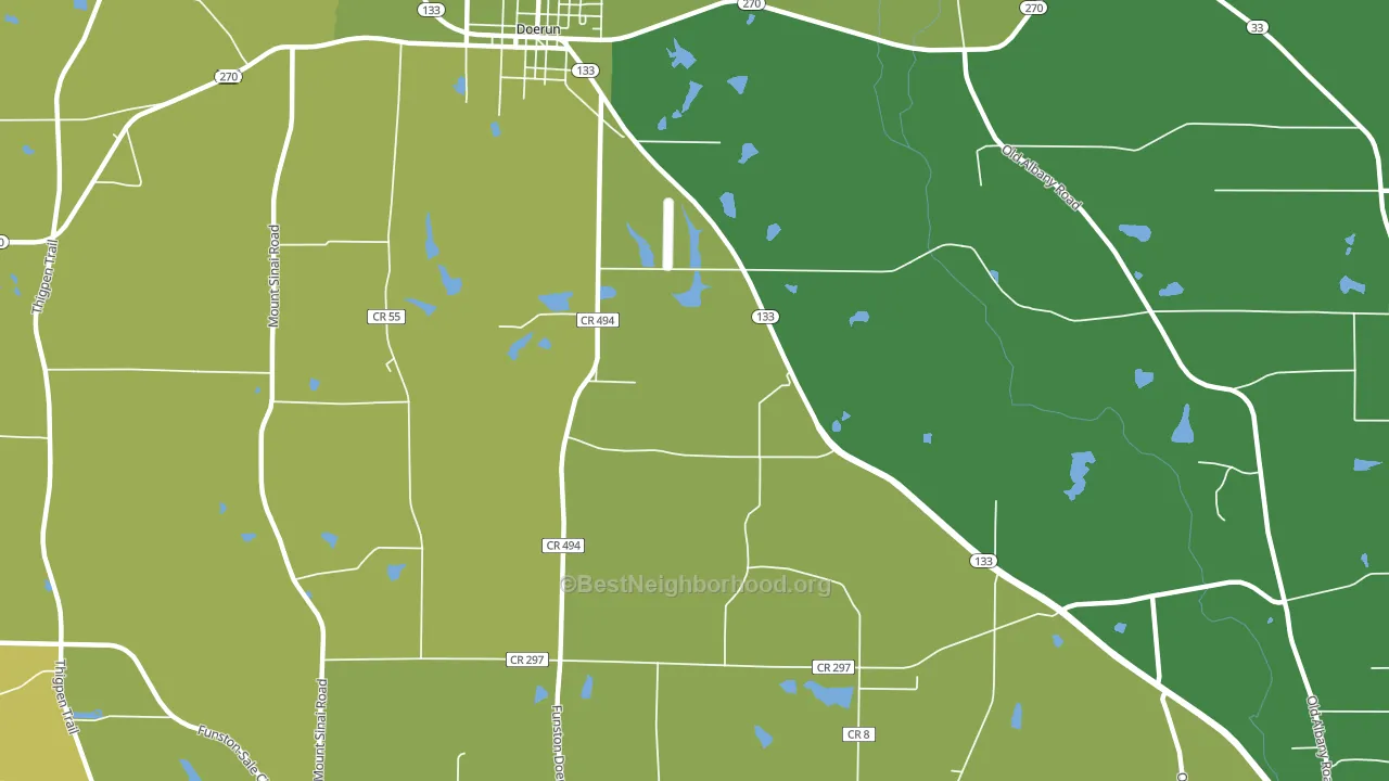 Minnesota, GA block-group voter-turnout map