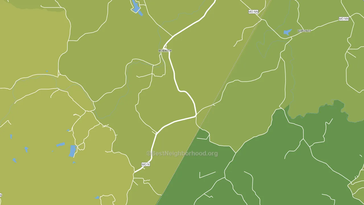 Minnith, MO block-group voter-turnout map